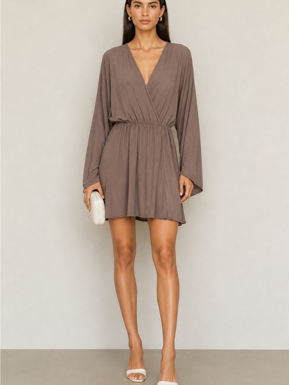 NWT Amanda Uprichard Thomas Dress Taupe  size Medium L-13